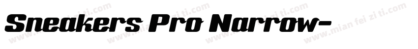 Sneakers Pro Narrow字体转换